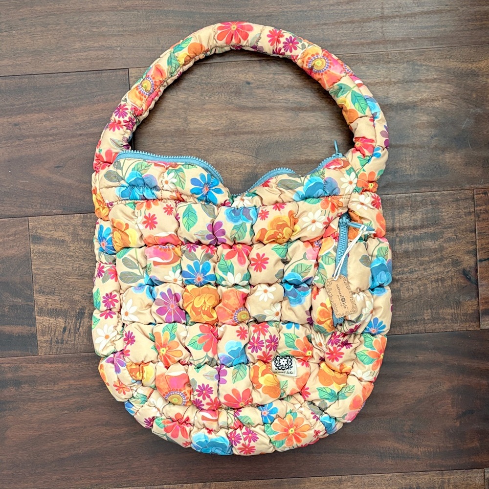 NATURAL LIFE Colorful Floral Shoulder Bag